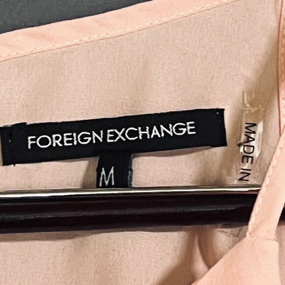 Foreign Exchange Pink Pleated Camisole Women's Medium - Picture 3 of 6